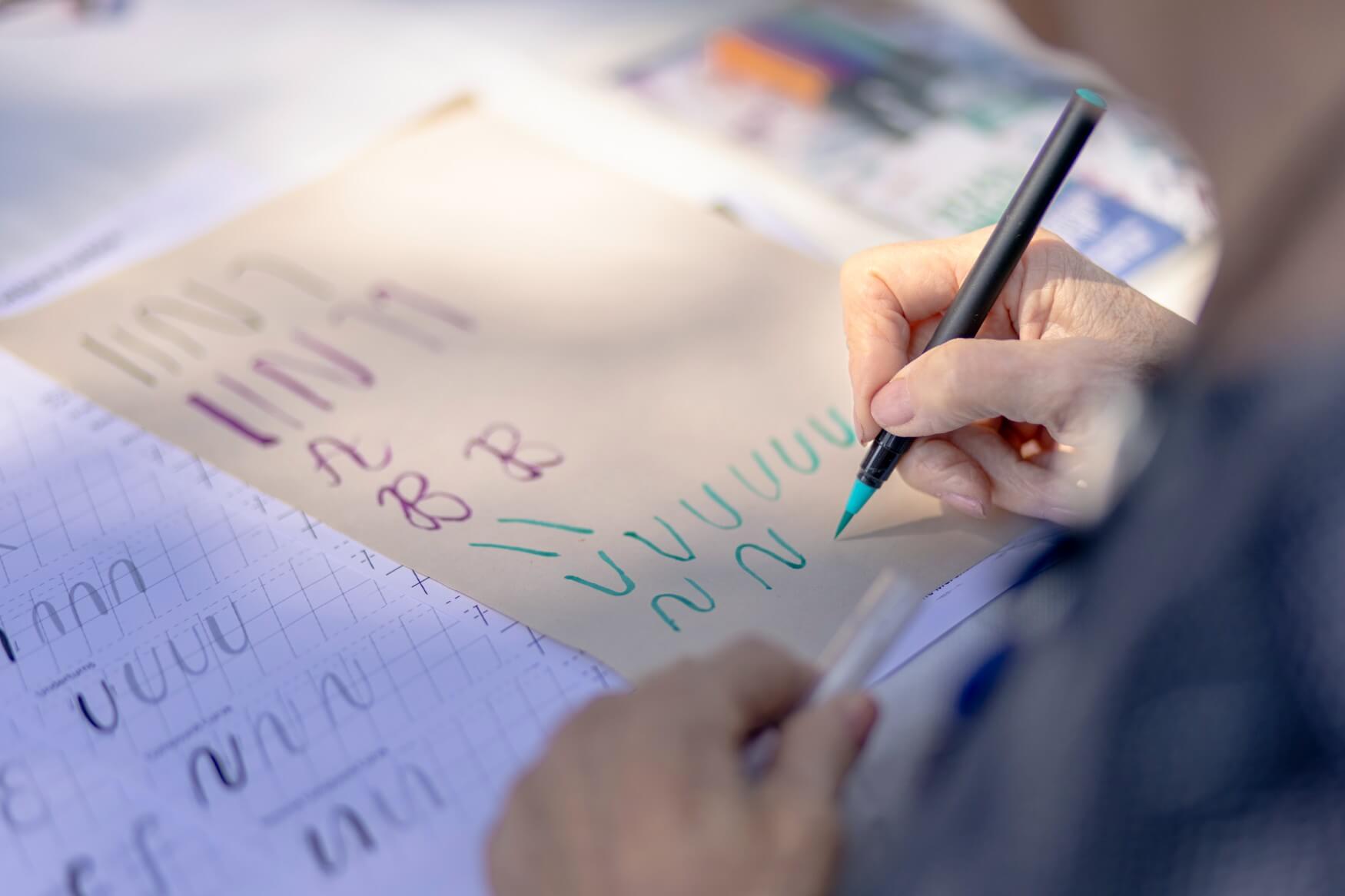 Hand lettering photo by Aaron Leslie